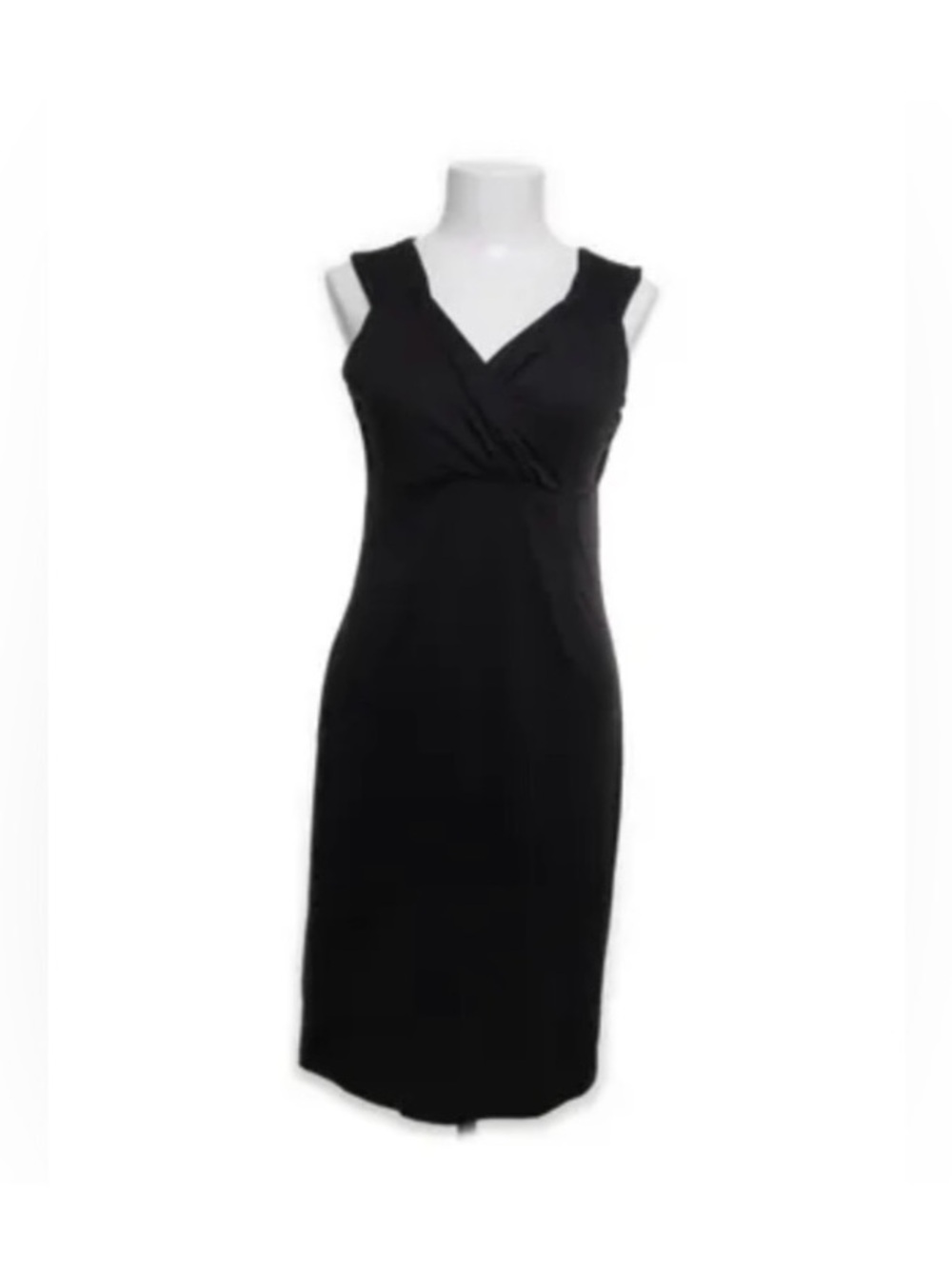 Classic Black Sleeveless V-Neck Dress Women’s Size M